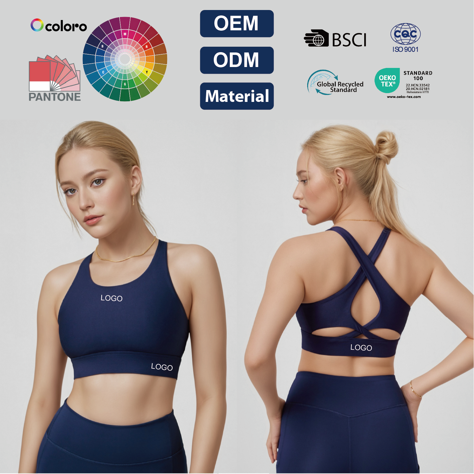 Women Yoga Bra with Cut Out Design and Cross Back Strap for OEM and ODM Casual Sports Wear Comfort Fit