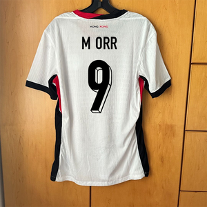 Maillot de l'équipe de Hong Kong 2425 Coupe d'Asie Coupe d'Asie des Nations Coupe des Nations des Asie des Pays d'Europe Maillot de <span class=keywords><strong>football</strong></span> ajusté pour homme en fibre de polyester Version joueur Blanc Extérieur - Product Image 3