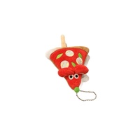 Porte-clés en peluche souris pizza virale, amusant, en forme de nourriture, pour TikTok, breloque de sac à dos, mignonne poupée en peluche souris, décoration suspendue, cadeau pour enfants, États-Unis