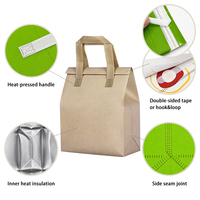 Sac isotherme de livraison de Noël avec doublure en feuille d'aluminium pour aliments chauds et froids