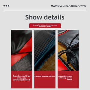 Guanti e Muffole da <span class=keywords><strong>Moto</strong></span> Unisex di Alta Qualità, Design Oversize e Ispessito, Impermeabili, Scaldamani Invernali - Product Image 6