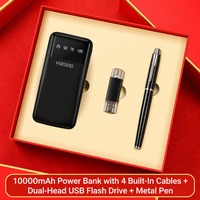 Ensemble cadeau d'entreprise personnalisé Clavier sans fil Souris Clé USB Haut-parleur Bluetooth Bouteille isotherme Parapluie Carnet Cadeau d'affaires