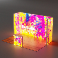 Papan Display Kain Seg Tension Modular Aluminium Portabel dengan Cetak Sublimasi Pewarna untuk Pameran Dagang Bersertifikasi ISO