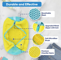 Nouveaux sacs de lavage pour chaussures, sacs de lavage durables pour machine à laver, sacs de nettoyage réutilisables pour baskets avec fermeture éclair