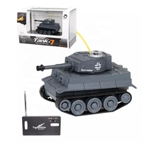 Nuevo Tanque de Batalla RC de Simulación con Control Remoto Mini 777-585 de 2.4GHz 1/64 para Niños, Juguetes de Pasatiempo
