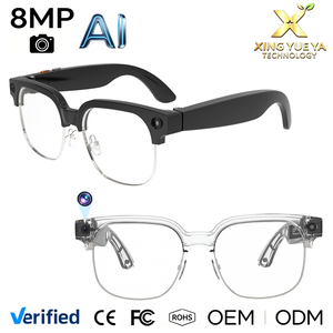 แว่นตาอัจฉริยะ AIMB-G7 AI ความละเอียด 8MP HD 1080P บันทึกวิดีโอป้องกันการสั่นไหว กรอบโลหะครึ่งวงกลม บันทึกเสียง แปลภาษา รองรับ WIFI พร้อมพอร์ต Type-C - Product Image 1
