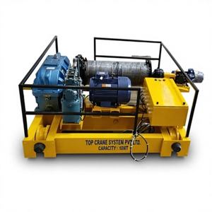 Treuil électrique en acier robuste de 10 tonnes, équipement de levage pour la manutention de matériaux, palan industriel, système de poulie à engrenages, atelier - Product Image 1