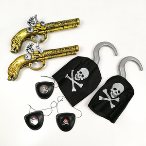 Halloween Đảng Hiệu Suất Đạo Cụ Nhựa Cướp Biển Súng Mắt Vá Móc Cướp Biển Phụ Kiện - Product Image 6