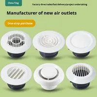 Système de ventilation à air frais en PVC ABS, sortie de ventilation centrale de climatisation, couvercle de ventilation d'évacuation, installation facile, design moderne, hôpital, salle de sport