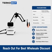Brazo Robótico de 4 Ejes, Plataforma de Desarrollo e Investigación de IA con API Python y Java, Repetibilidad de 0.05 mm, Robot Colaborativo de Código Abierto