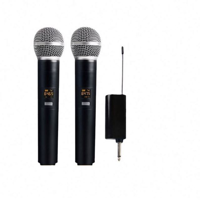 Factory OEM SM 58 Wireless UHF Professional Wireless Conference Microphone System for Sound Card Audio Mixer PC Podcasting