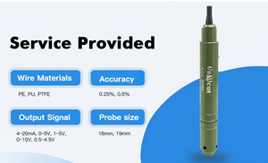 GLT530 100m 200m Range 16/19mm <b>Small</b> Diameter Submersible <b>Level</b> Transmitter Water <b>Level</b> Pressure Sensor - Product Image 3