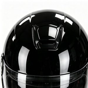 Casque de moto à visière rabattable noir, coque ABS, double visière, homologué DOT, toutes saisons, fermeture rapide, doublure en coton, garantie 1 an - Product Image 3