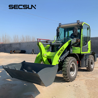 Chargeur sur pneus diesel compact chinois 600 kg 800 kg 1000 kg Mini chargeur sur pneus avec godet 4 en 1