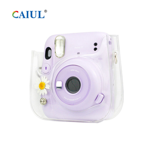 Étui transparent en plastique pour appareil photo instantané Fujifilm <span class=keywords><strong>Instax</strong></span> <span class=keywords><strong>Mini</strong></span> <span class=keywords><strong>11</strong></span> avec fleurs séchées pressées, motif marguerite, sac <span class=keywords><strong>Instax</strong></span> <span class=keywords><strong>Mini</strong></span> - Product Image 6