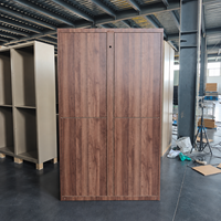 Casier intelligent pour bagages en bois, casier de rangement de bagages en libre-service avec écran tactile pour hall d'hôtel