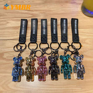 الأكثر مبيعًا سلاسل مفاتيح دب 3D كرتونية لطيفة لحقيبة الظهر سلسلة مفاتيح دب عنيف - Product Image 2