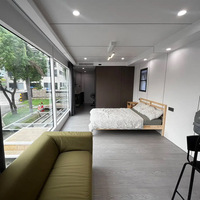 Grande maison préfabriquée en conteneur, modèle E7, 25 mètres carrés, design moderne, installation rapide, utilisation pour bureau, centre commercial, hôtel