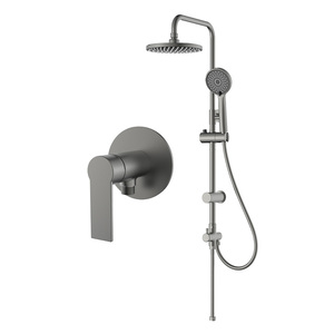 Ensemble <span class=keywords><strong>de</strong></span> <span class=keywords><strong>colonne</strong></span> <span class=keywords><strong>de</strong></span> <span class=keywords><strong>douche</strong></span> <span class=keywords><strong>d</strong></span>'eau froide simple avec <span class=keywords><strong>douche</strong></span> <span class=keywords><strong>de</strong></span> pluie en ABS <span class=keywords><strong>de</strong></span> 8 pouces avec vanne <span class=keywords><strong>d</strong></span>'<span class=keywords><strong>angle</strong></span> - Product Image 5