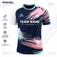 Tenues de football personnalisées à motifs géométriques, kits de sublimation complète pour jeunes académies, uniformes de football OEM avec noms et numéros personnalisés, vêtements d'équipe