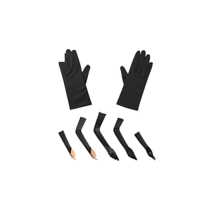 Robe fantaisie pour fille adulte, couleur noire, gants en Satin courts à longs, <span class=keywords><strong>Sexy</strong></span>, HPC-2464 - Product Image 1