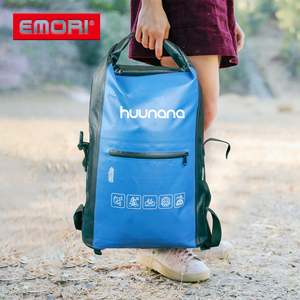 Venta al por mayor 500D impermeable bolsas secas mochila con cierre de cremallera 25L de capacidad logotipo personalizado para uso al aire libre - Product Image 6