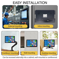 Moniteur à écran ouvert TOPWILLING/OEM, nouveau, 10,1 pouces, écran LCD 1280*800, tactile capacitif USB, boîtier métallique noir, pour les entreprises