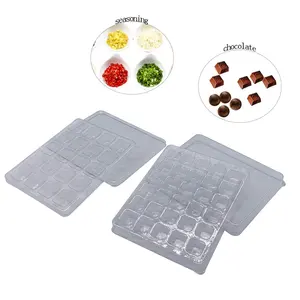 Clear Plastic PET Cavity Packaging Blister Vacuum Formed Tray With Lid