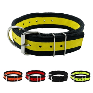 Collare per cani da 2 pollici, grande, per Pitbull e altri animali domestici, prodotto per l'addestramento, con stampa a fantasia, 4 strati, in nylon resistente, con nastro BREAKAWAY - Product Image 1