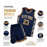 Uniforme de Baloncesto Sublimado Personalizado Premium, Jersey Deportivo Transpirable para Clubes, Escuelas y Equipos Competitivos