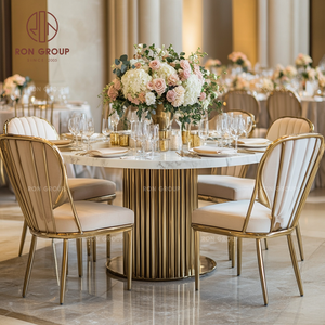 Sillas para Banquetes de Boda y Hoteles, Estructura de Madera Clara con Respaldo en X y Diseño Duradero para Ocasiones Formales - Product Image 2