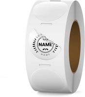 Rouleau d'autocollant transparent transparent personnalisé vinyle adhésif étanche logo de marque étanchéité ronde étiquettes d'emballage d'autocollant de logo d'entreprise