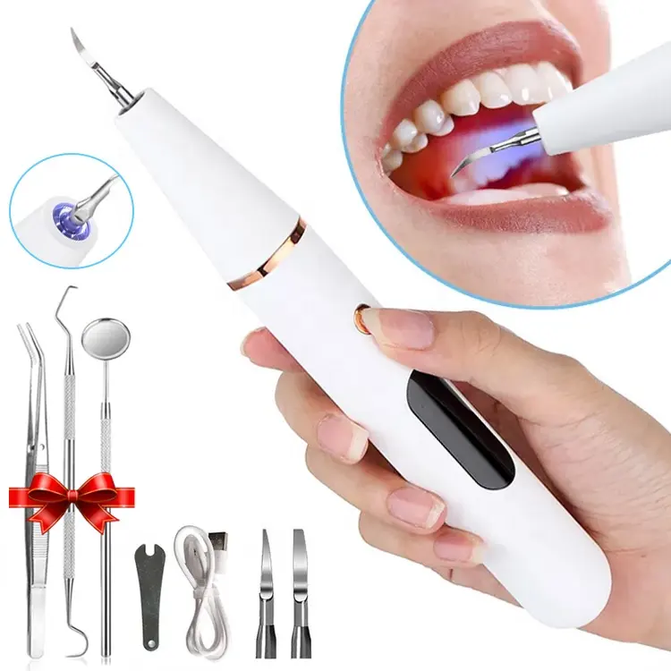 Sonic Tooth Clean Remove Dental Calculu Home Kit sbiancante per denti professionale per clinica Ultra Sonic Tooth Cleaner ablatore dentale