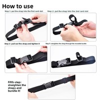Jilingyang harnais réglable à 5 points à dégagement rapide sangle de ceinture de sécurité en plastique pour poussette de chaise haute