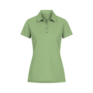 Chemise respirante unie pour femme en mélange de coton tricoté doux, écologique, pour usage décontracté ou commandes en gros avec logo personnalisé - Product Image 1