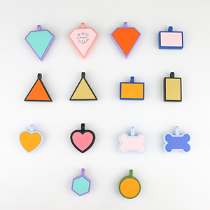 PAISEN Pet Outdoor Zubehör Personal isierte benutzer definierte Erkennungs marken Gravierte 3D QR Code Hunde Katzen halsband Silikon Pet Tag - Product Image 3