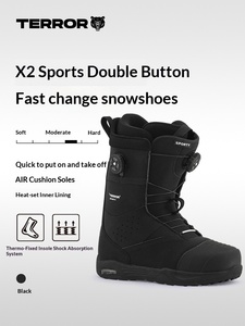 Bottes de <span class=keywords><strong>ski</strong></span> à dégagement rapide TERROR Movement X2 Series Freestyle Snowboard, double boucle, polyvalentes, chaudes, imperméables, résistantes au froid - Product Image 3