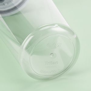 Tasse à paille Tritan à couche unique Poignée portable rétractable Grands trous pour une succion <span class=keywords><strong>facile</strong></span> Tasse à thé et eau au lait perlé - Product Image 2
