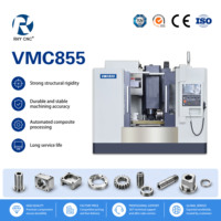 Centre d'usinage vertical CNC VMC855 à alimentation directe usine, BT40, avec commande Fanuc Oi-MF, pour la fabrication de pièces de précision