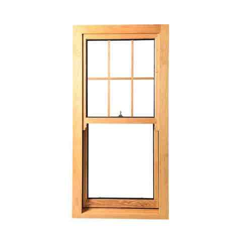 Wood Grain Aluminum Window Frame Glass Double Hung Windows Upvc Single