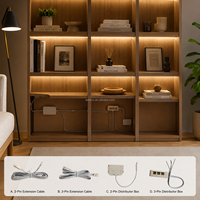 Boîtier de distribution pour éclairage LED d'armoire, 2 broches, 3 broches, CCT, JST, Dupont, boîte de jonction répartiteur multi-voies, accessoires de mobilier 91205-24