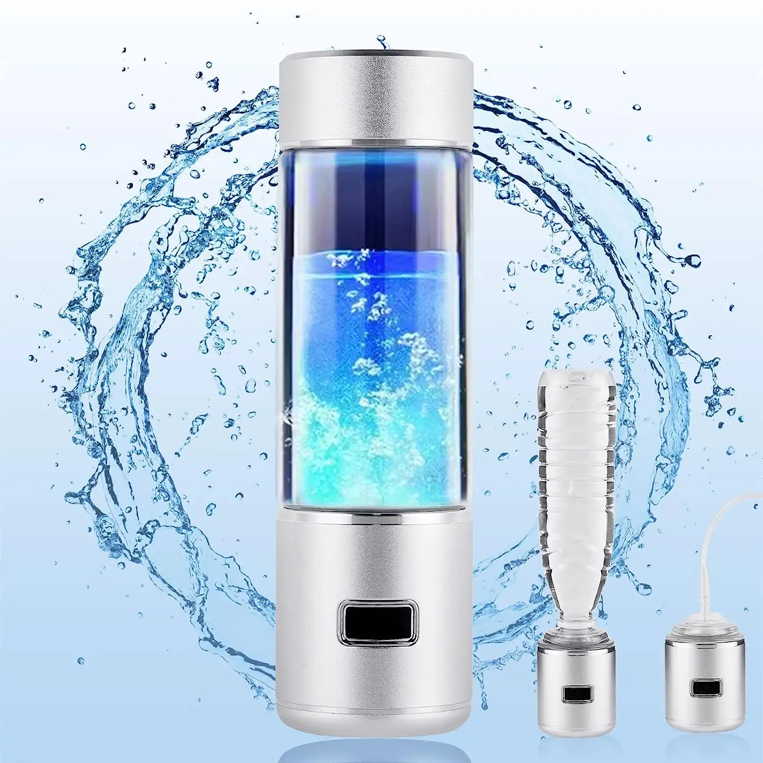 Générateur d'eau riche en hydrogène rechargeable USB portable SPE Bouteille d'eau à hydrogène de 500ml