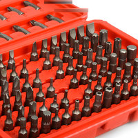 Juego de 100 Puntas de Destornillador con Vástago de 1/4 de Pulgada, Puntas de Seguridad Tipo Y de Triple Anillo, Kit de Puntas Universales para Taladros Eléctricos con Estuche