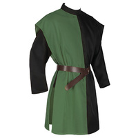 Costume de guerrier médiéval pour homme, tunique, gilet, chemise, tabard sans manches, manteau, sur-manteau pour adulte, taille plus