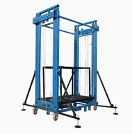 Échelle pliante moderne en acier inoxydable, machine de levage électrique pour échafaudage, roues mobiles, marque Xingyaoda, capacité de charge de 800 kg
