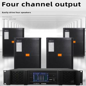 Amplificatore di Potenza DSP a 4 Canali Classe TD FX10000Q 1350W ad Alta Potenza con Touchscreen, <span class=keywords><strong>Dante</strong></span>, AES, Filtro FIR, Dissipatore in Rame - Product Image 5