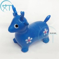 Cheval sauteur gonflable en plastique super épais et anti-explosion pour enfants de 4 à 6 ans, vente en gros à 10 yuans