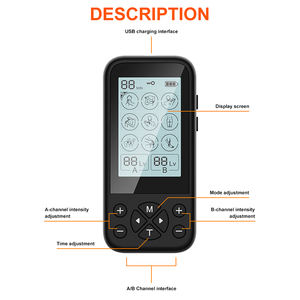 Alat pijat Tens penghilang nyeri, mesin pemijat leher punggung 9 mode - Product Image 6