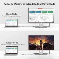 Adaptador SYONG Mini DisplayPort a DisplayPort, Adaptador Mini DP a DisplayPort 4K60Hz, para TV, Computadora, MacBook Air, Monitor, Proyector