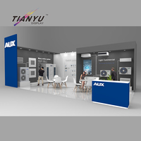 Système de stand modulaire en aluminium extrudé 6x3 pour salons professionnels, présentoirs d'exposition élégants pour foires commerciales
